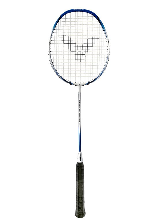 Victor Badmintonschläger Wavetec Magan 7 (grifflastig, mittel) weiss - besaitet -